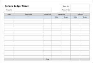 12+ Excel General Ledger Templates - Excel Templates