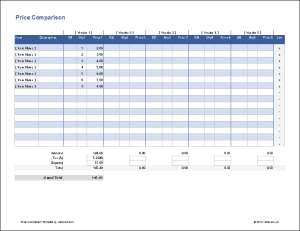 8+ Product Comparison Templates Excel - Excel Templates