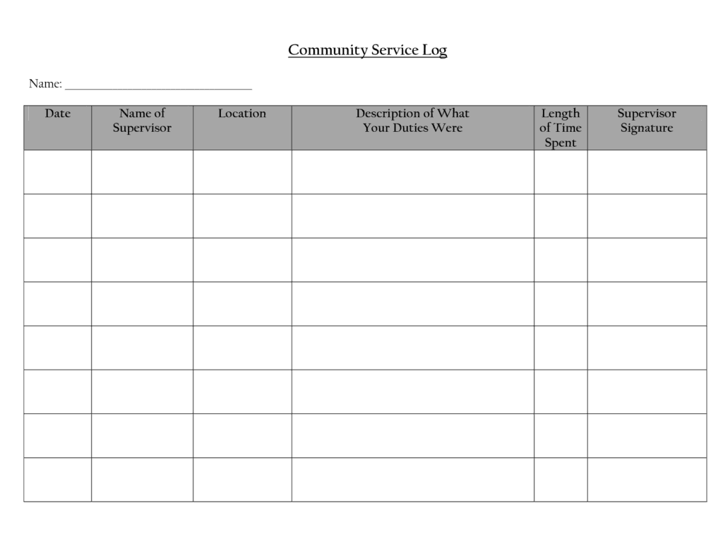 11 Service Log Templates Excel Templates