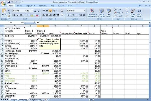 daily budget spread sheet template 888 - Excel Templates