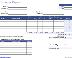 9+ Expense Report Templates - Excel Templates