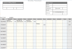 9+ Monthly Timesheet Templates - Excel Templates