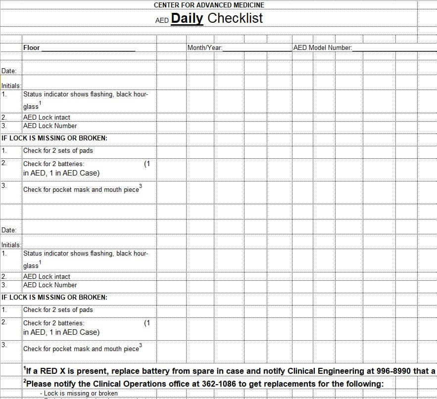Top 12 Daily Checklist Templates [PDF, EXCEL, WORD] - Excel Templates