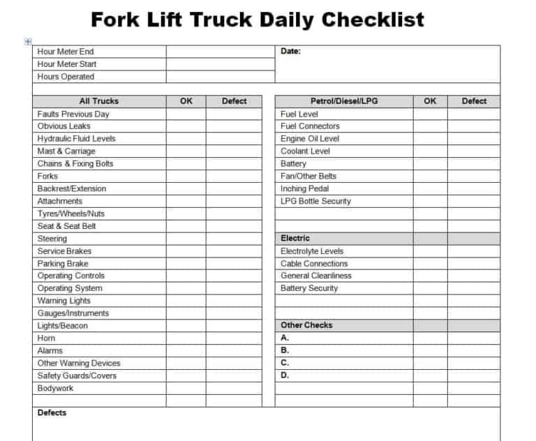 Top 12 Daily Checklist Templates [PDF, EXCEL, WORD] - Excel Templates