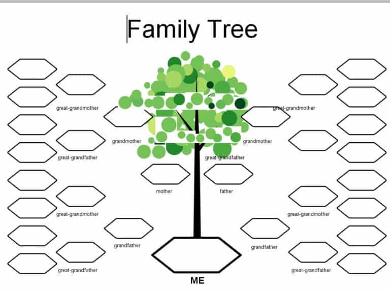 12+ BEST Family Tree Word Templates - Excel Templates