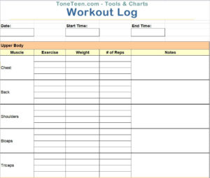 13+ Workout Templates FREE [WORD, EXCEL] - Excel Templates