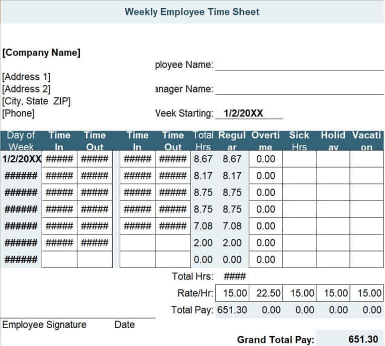 11+ Sample Attendance Sheet Excel Templates - Excel Templates