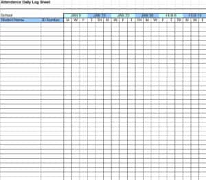 11+ Sample Attendance Sheet Excel Templates - Excel Templates