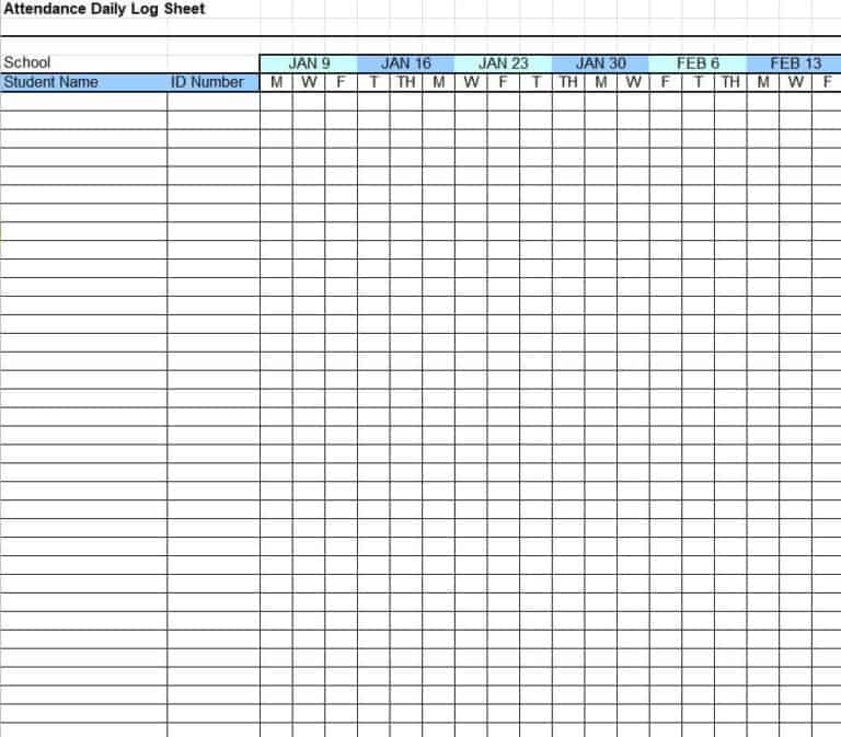 11+ Sample Attendance Sheet Excel Templates - Excel Templates