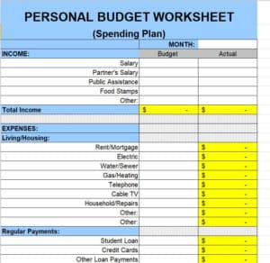 Top 20 Excel Budget Worksheet Templates - Excel Templates