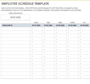 13+ FREE Daily Work Schedule Excel Templates - Excel Templates