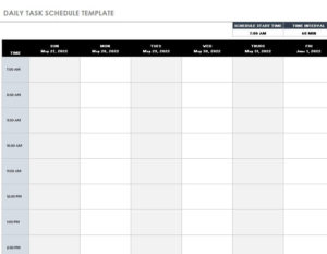 13+ FREE Daily Work Schedule Excel Templates - Excel Templates