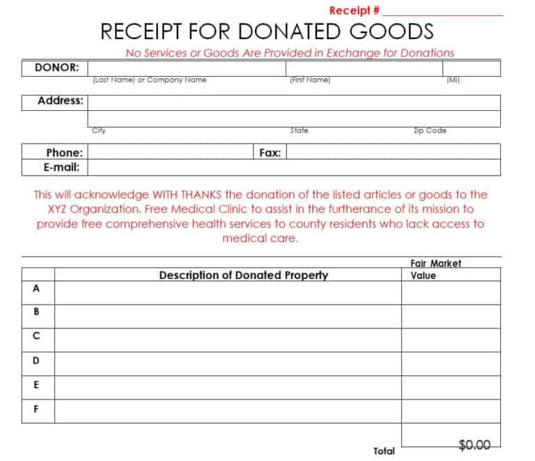 9+ Editable Donation Receipt Templates Word - Excel Templates