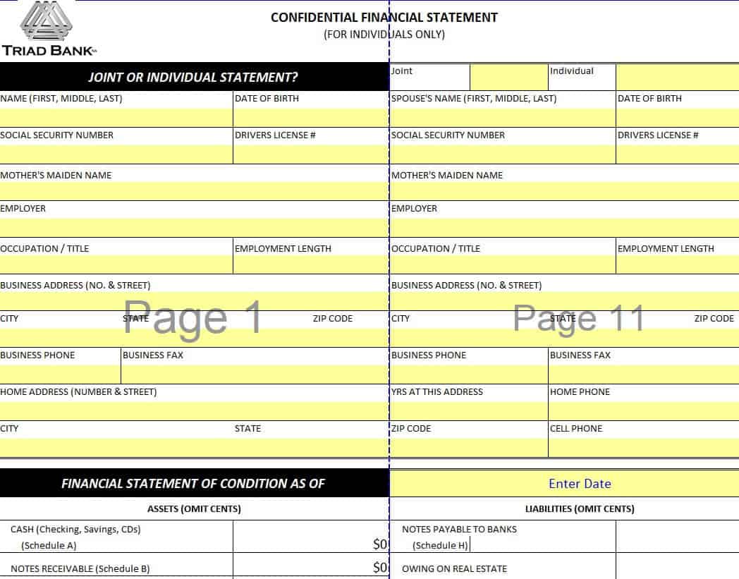 15+ Business Financial Statement Templates Excel - Excel Templates