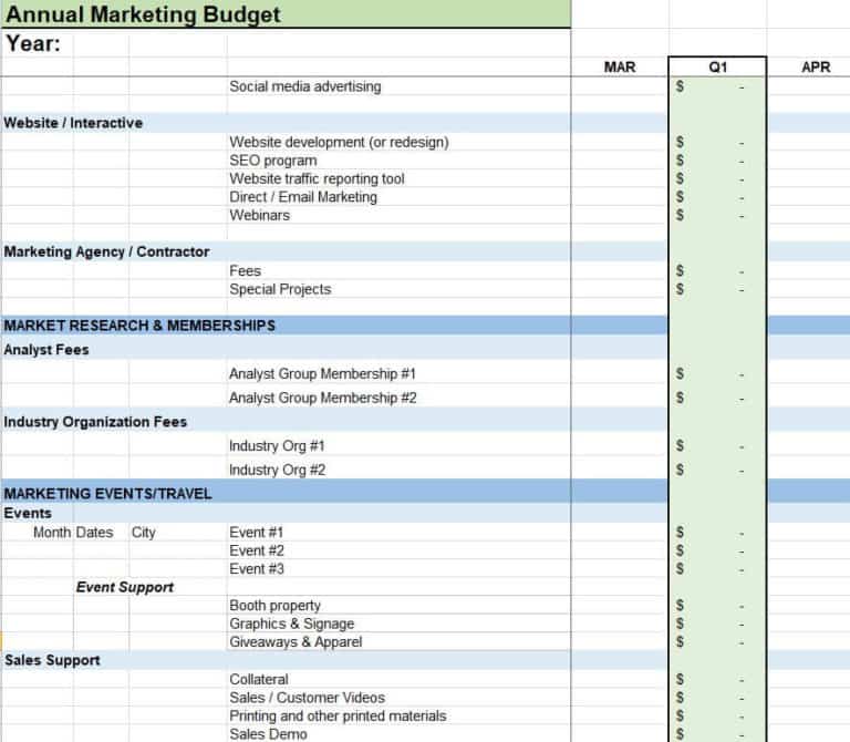 15+ Practical Marketing Budget Excel Templates - Excel Templates