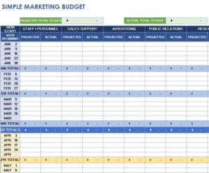 15+ Practical Marketing Budget Excel Templates - Excel Templates